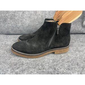 ITALEAU Foliana Ankle Booties Women's EU 40 Black Suede Waterproof Boots
